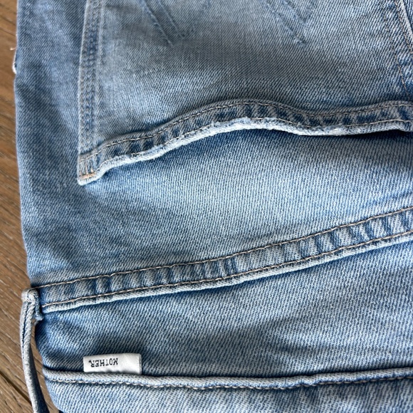 MOTHER The Patch Rambler Ankle Chew Relaxed Fit Wide Leg Jeans - Picture 14 of 16